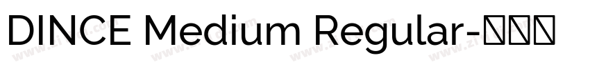 DINCE Medium Regular字体转换